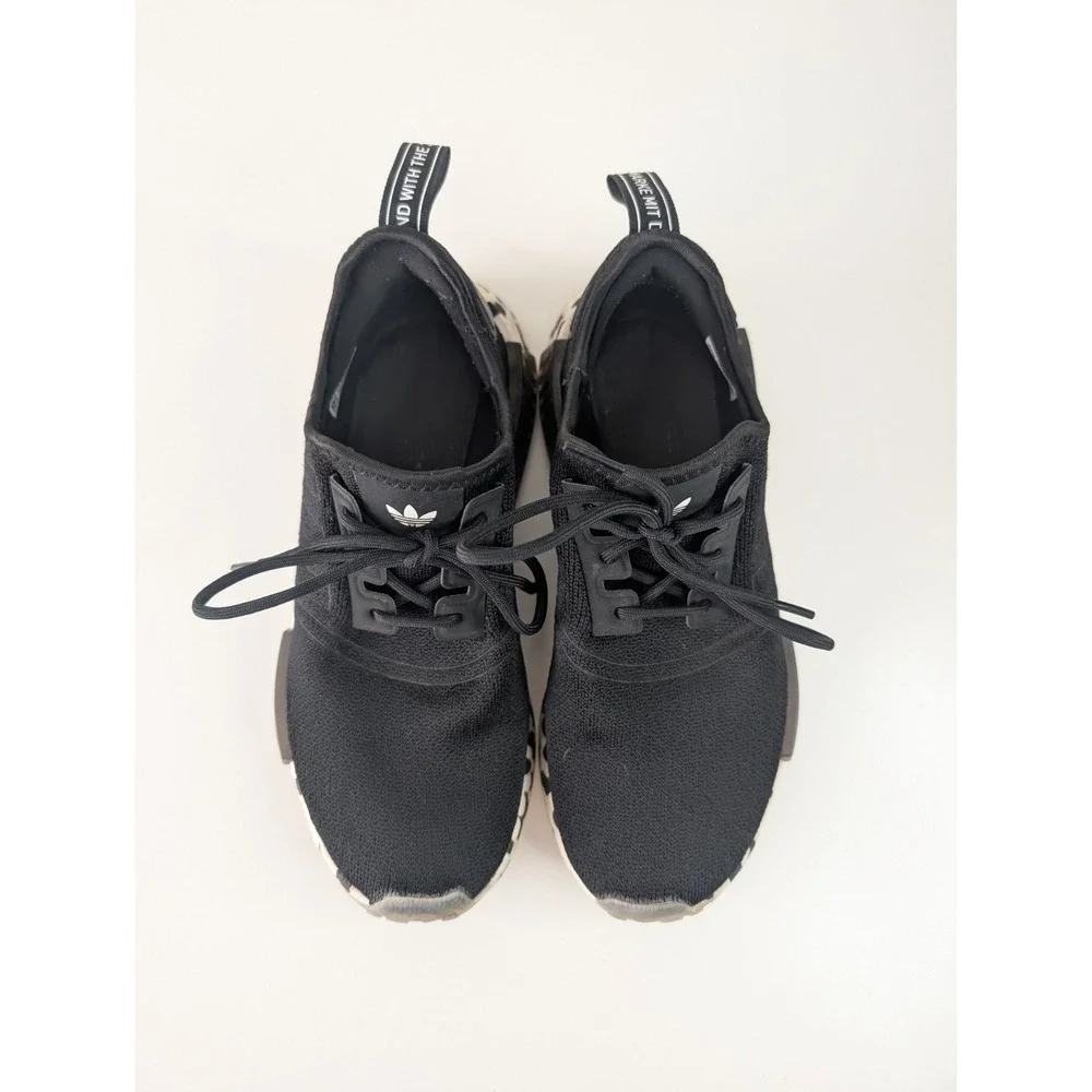 Adidas NMD R1 Sneakers Mens 6.5 Black Color Splash Running Shoes